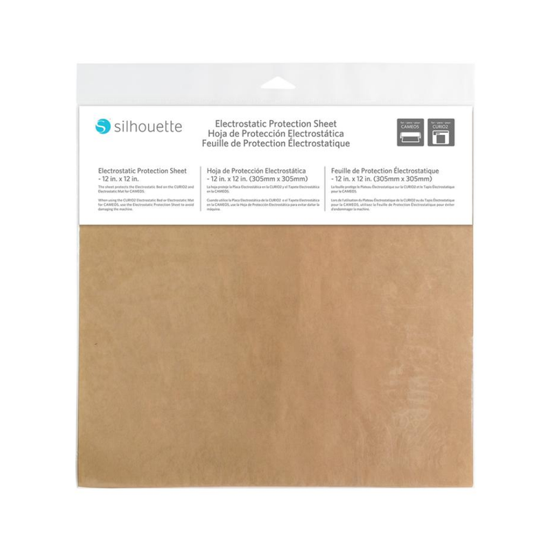 Silhouette Electrostatic Bed Protection Sheet - 12" x 12"