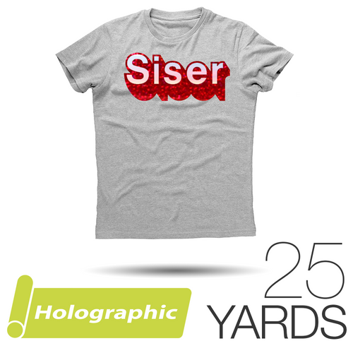 Siser HOLOGRAPHIC Heat Transfer Vinyl - 20" x 25 Yards
