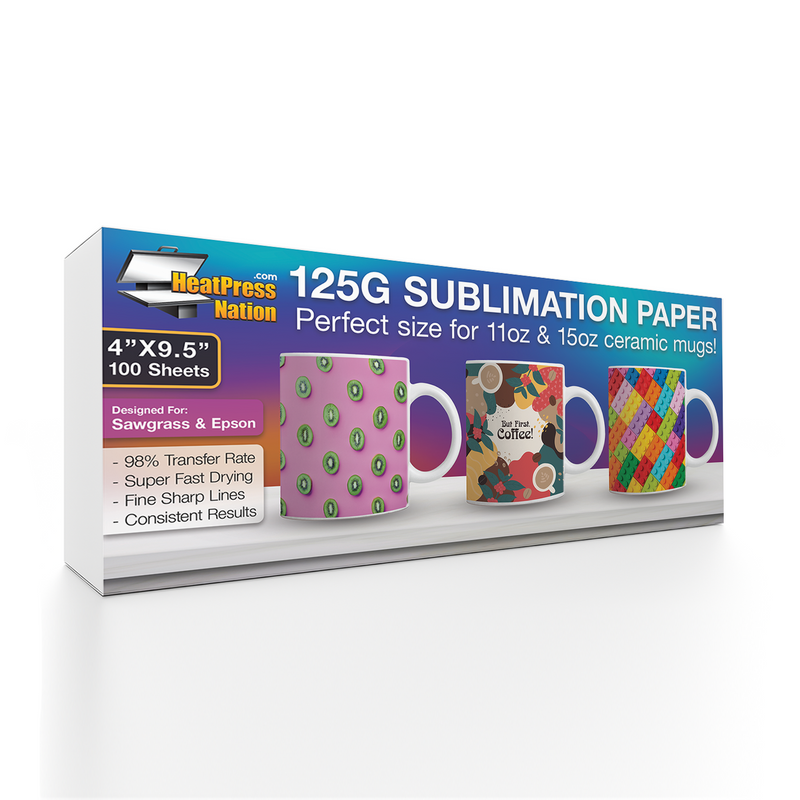 100 Sheets Sublimation Paper Pack A-SUB 125gsm Sublimation Paper - 8.5x11 Inches, 100 Sheets - For Inkjet Printers & Heat Transfer Projects - Made In USA 8.5x11 Sublimation Sheets For Inkjet - Foto 7