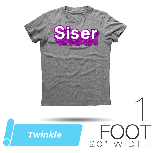 Siser TWINKLE Heat Transfer Vinyl - 20" x 1 Foot