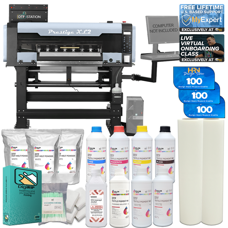 DTF Station Prestige XL2 24" Printer with Supply Bundle