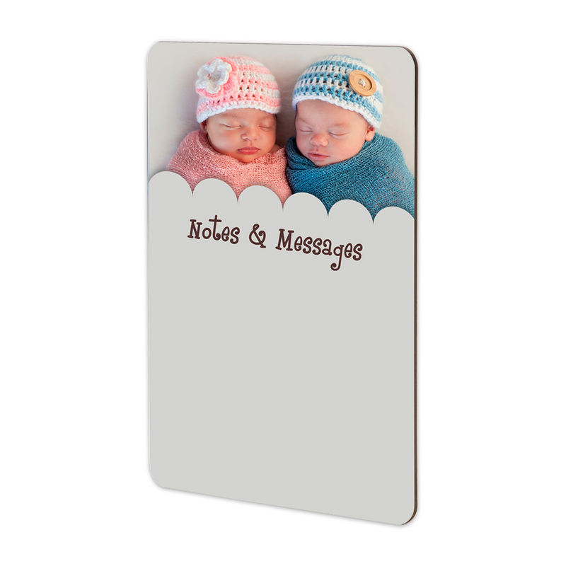 Unisub 8" x 10.3" Dry Erase Sublimation Hardboard Message Board