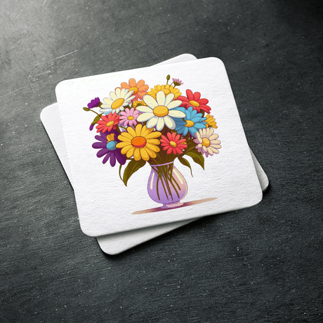 Cartoon Flower Vase Design - HeatPressNation