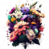 Flower Bouqet Design - HeatPressNation