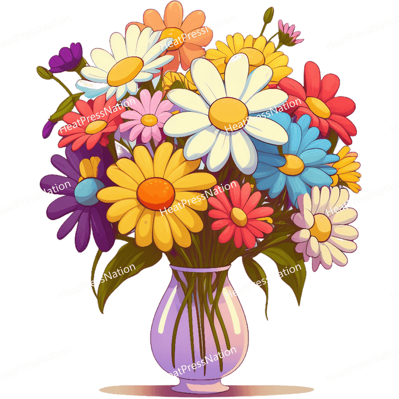 Cartoon Flower Vase Design