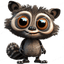 Cartoon Racoon Design