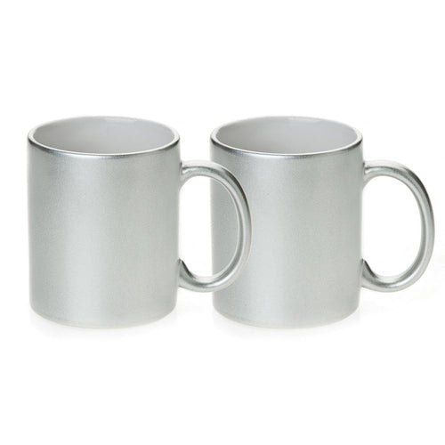 HPN SubliCraft 11 oz. Metallic Ceramic Sublimation Mug - 36 per Case