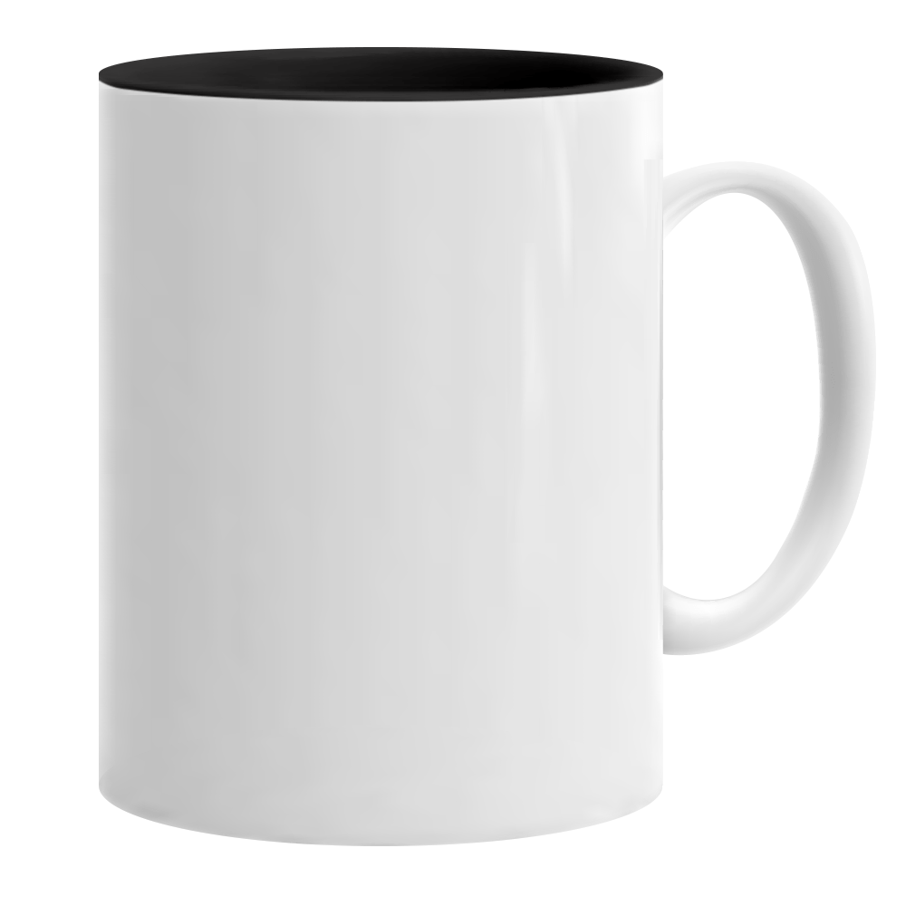 Heat Press Nation ORCA Premium 11 oz. Two Tone Sublimation Ceramic Mug - 36 per Case Black