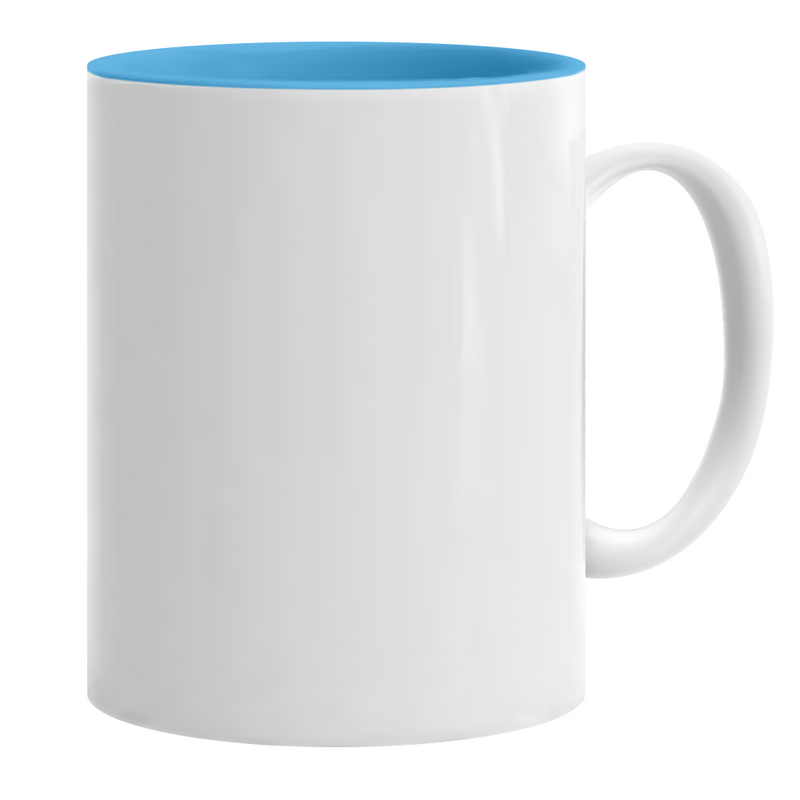 11oz. Dye Sublimation Inner Colored Coated Mugs - Case of 36 - Red, Black  or Blue Inner Colors
