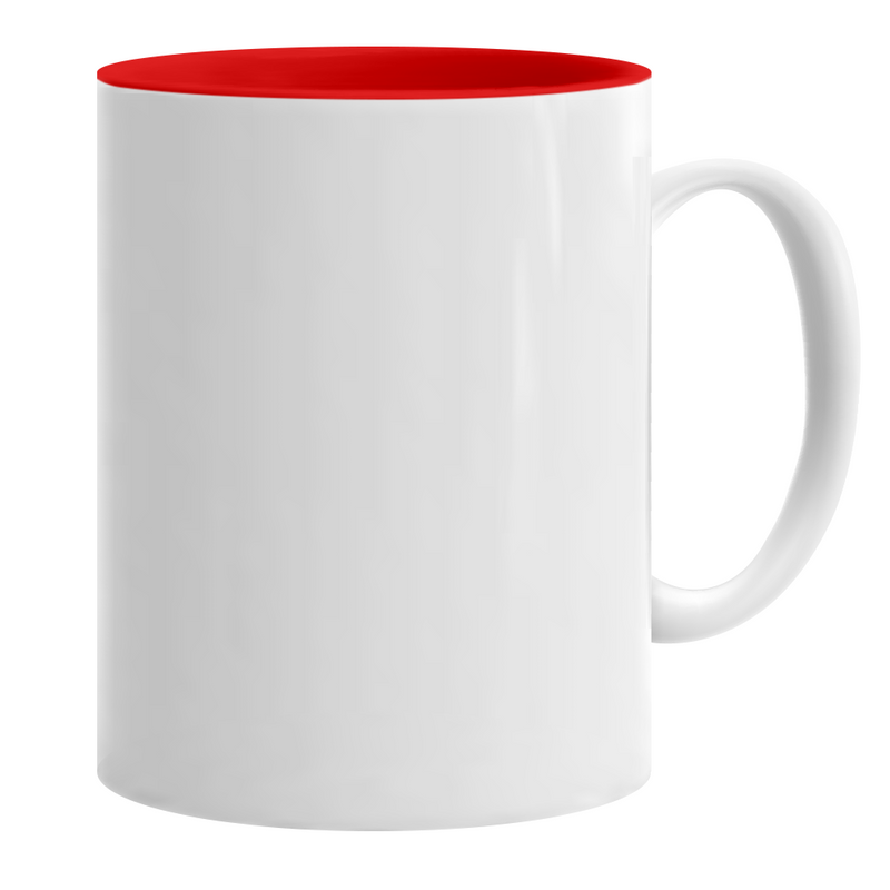 11 oz Inner & Handle Colored Mug - Red – Blank Sublimation Mugs