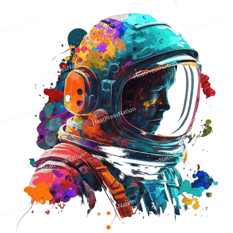 Colorful Astronaut Design - HeatPressNation