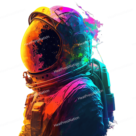 Neon Astronaut Design - HeatPressNation