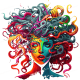 Neon Wild Hair Design - HeatPressNation