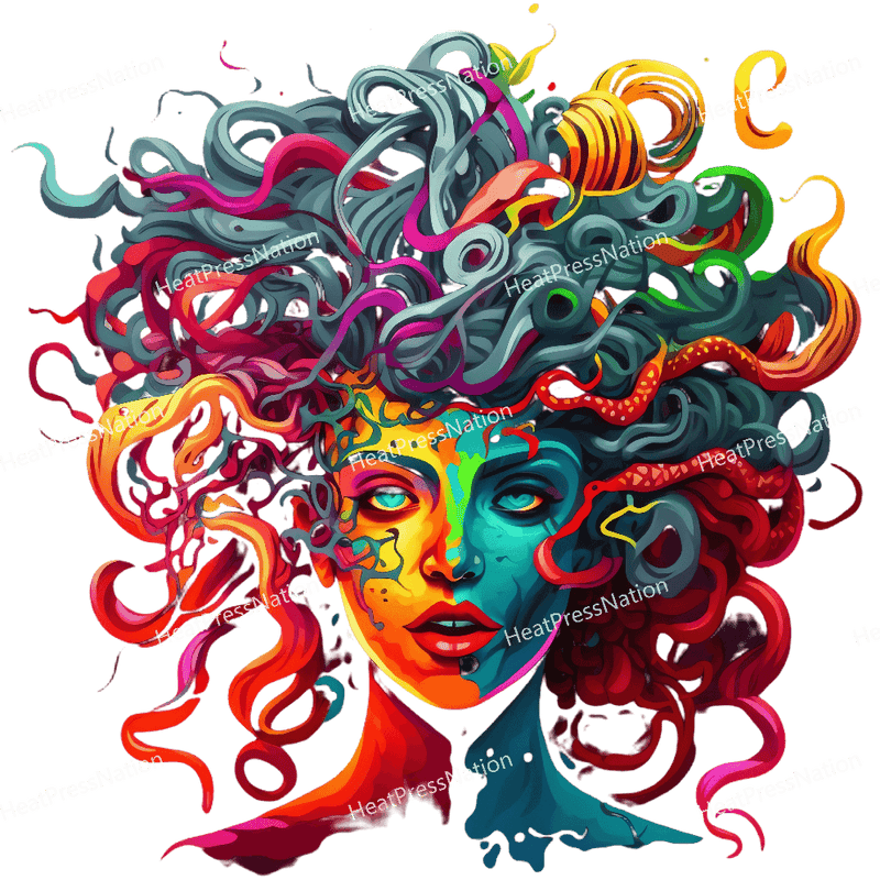 Neon Wild Hair Design