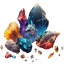 Colorful Crystals Design