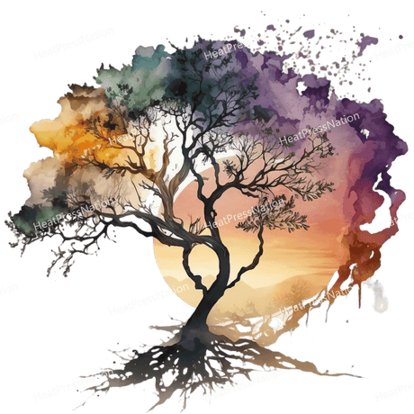 Sunset Tree Design - HeatPressNation