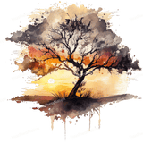 Watercolor Tree Design - HeatPressNation