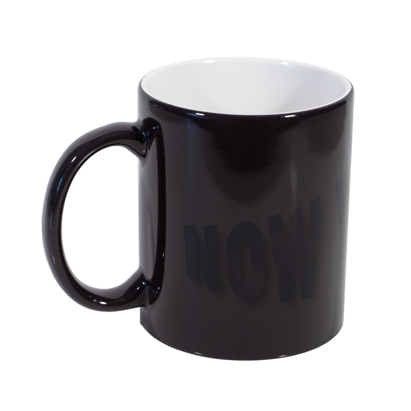 HPN ORCA Premium 15 oz. Black Sublimation Ceramic Mug with White Patch