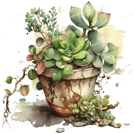 Watercolor Plant Design - HeatPressNation