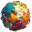 Colorful Orb Sphere Design