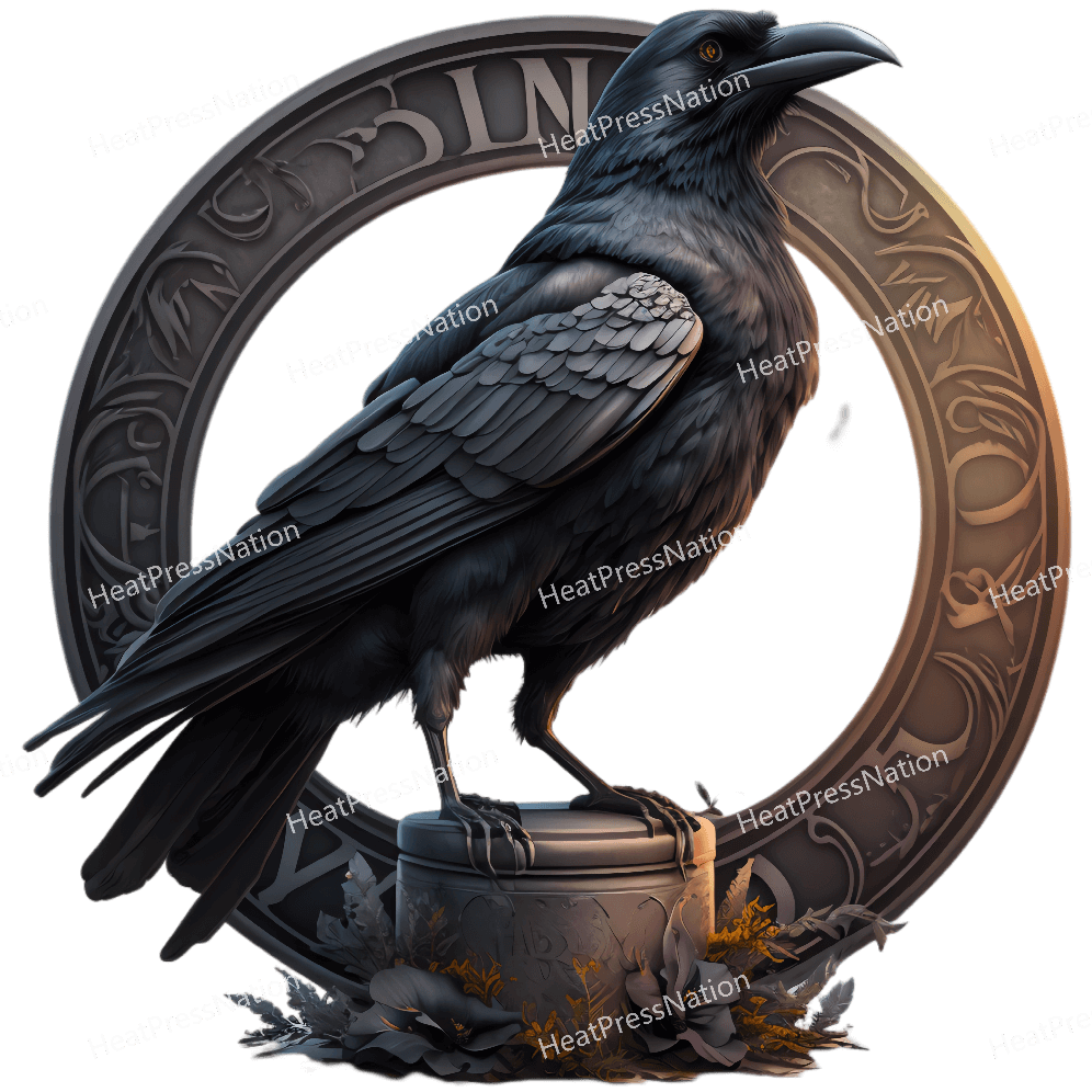 Glowing raven Design - HeatPressNation