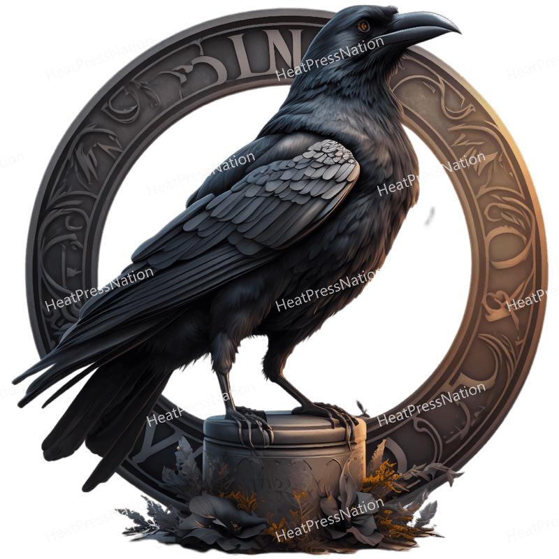 Glowing raven Design
