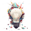 Colorful Lightbulb Design