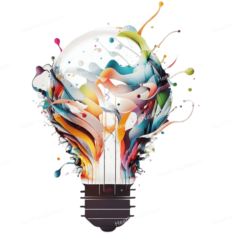 Wavy Color Lightbulb Design