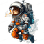 Astronaut Floating Space Design
