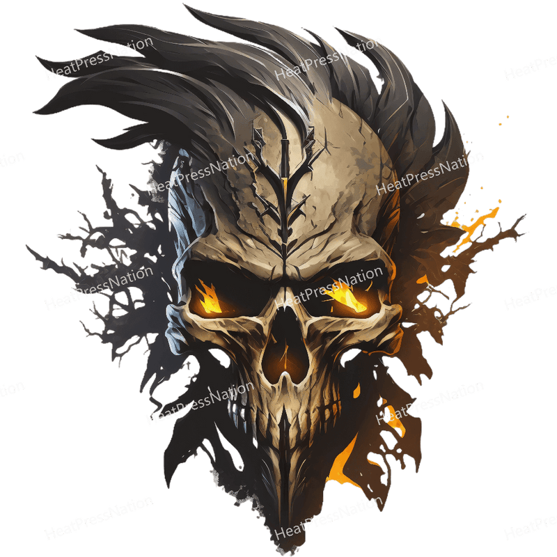 Fire Skull Design