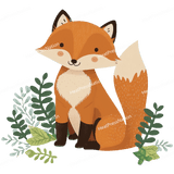 Forest Fox Cartoon Design - HeatPressNation
