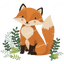 Forest Fox Cartoon Design