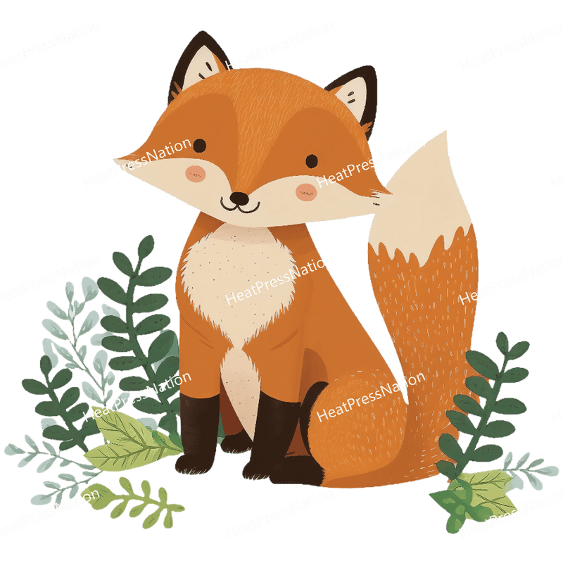 Forest Fox Cartoon Design