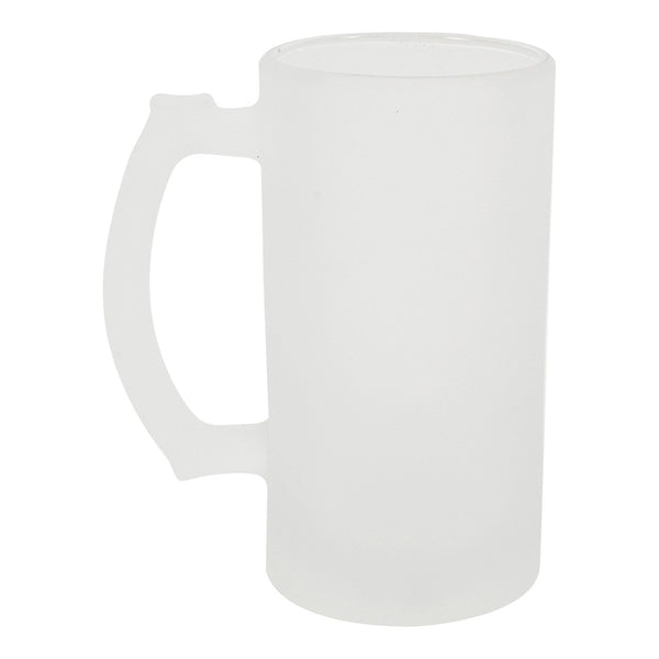 16oz Frosted Glass Beer Mug Dye Sublimation Blank - USCutter