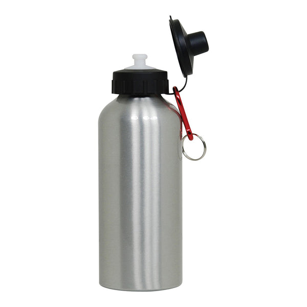 20 oz. Aluminum Sport Bottle Flip Top with Carabiner - 48 Per Case