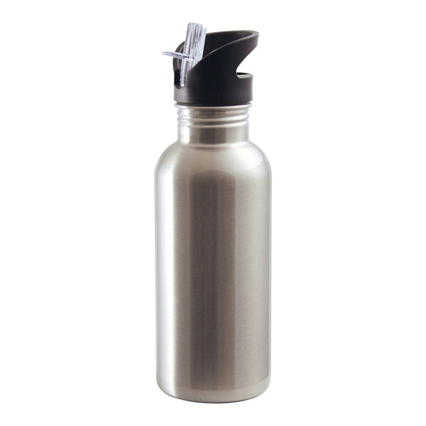 20 oz. Stainless Steel Sublimation Water Bottle - Straw Top - 48 Per Case