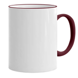 HPN ORCA Premium 11 oz. Color Rim + Handle Sublimation Ceramic Mug - 36 per Case - HeatPressNation