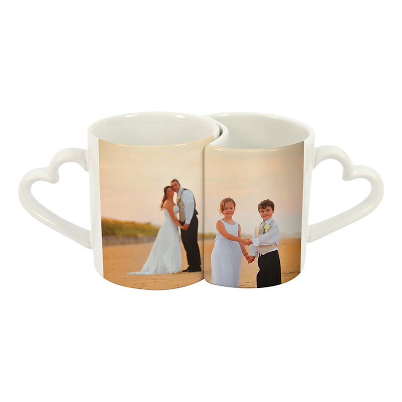 HPN ORCA Premium 11 oz. Sublimation Ceramic Lover's Mugs 2-Piece Set - 18 Sets per Case