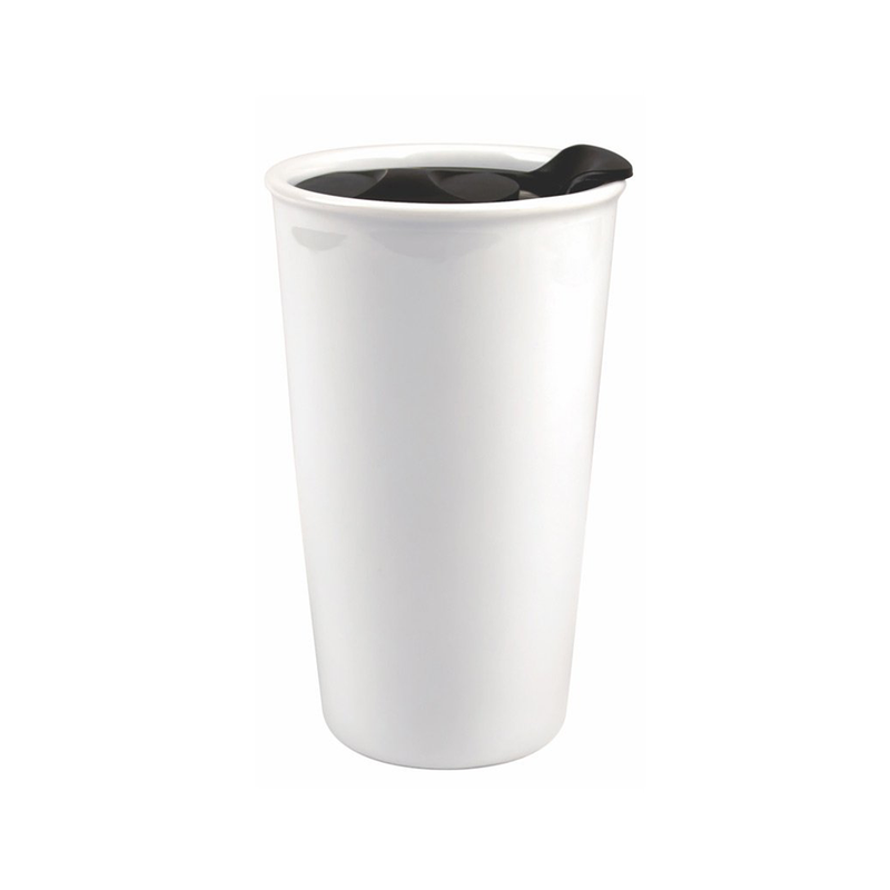 Travel Sublimation Tumbler with Handle Lid :: 16oz White – MJ Supply