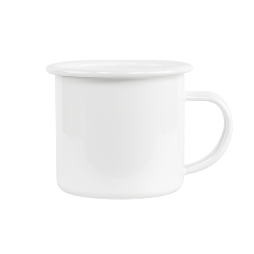 HPN SubliCraft 12 oz. Sublimation Fine Enamel Mug with White Rim- 48 per Case