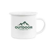 HPN SubliCraft 12 oz. Sublimation Fine Enamel Mug with White Rim - 48 per Case - HeatPressNation