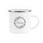 HPN SubliCraft 12 oz. Sublimation Fine Enamel Mug with Silver Rim - 48 per Case