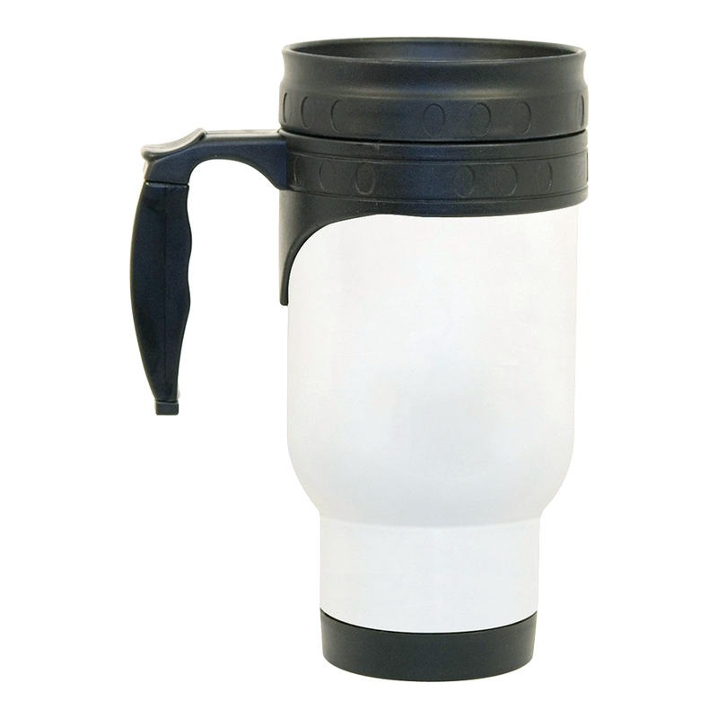 HPN SubliCraft 14 oz. White Stainless Steel Sublimation Mug - 24 per Case