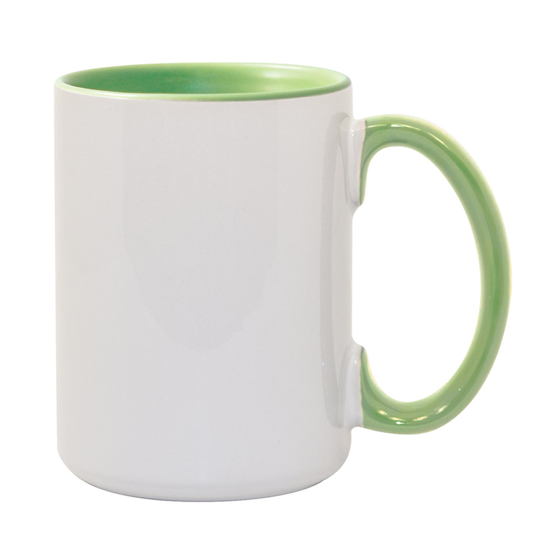 HPN ORCA Premium 15 oz. Inner + Handle Sublimation Ceramic Mug - 36 per Case