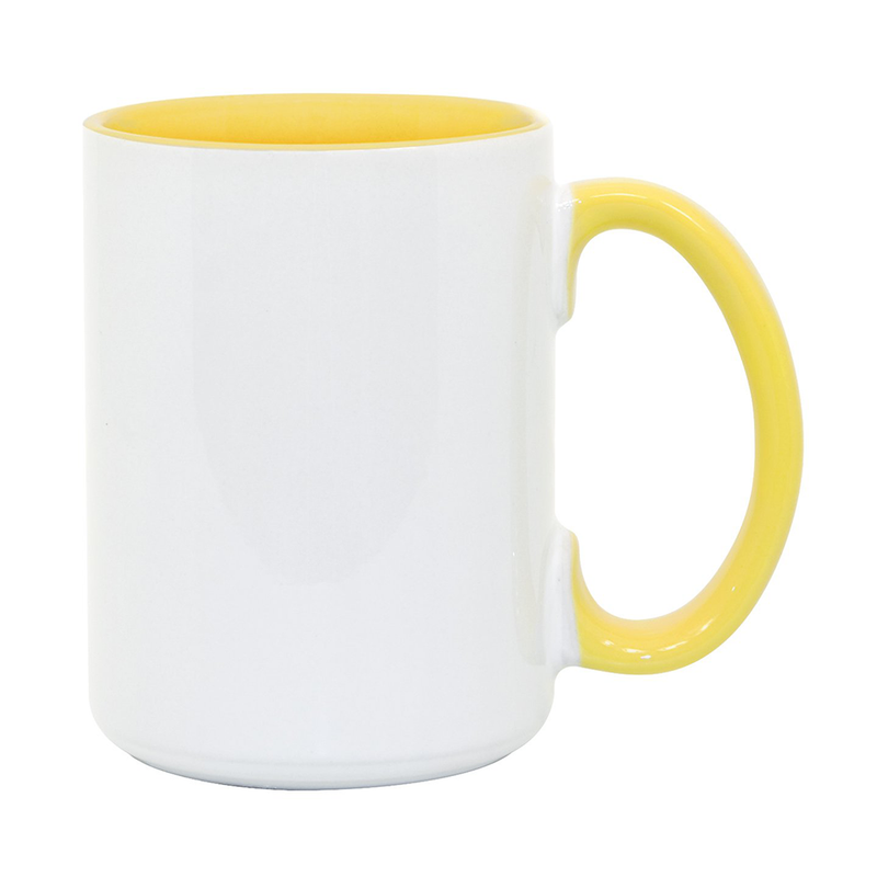 HPN ORCA Premium 15 oz. Inner + Handle Sublimation Ceramic Mug - 36 per Case