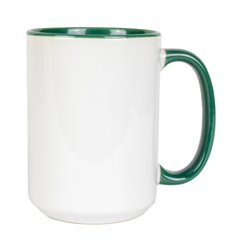 HPN ORCA Premium 15 oz. Inner + Handle Sublimation Ceramic Mug - 36 per Case