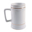 22 oz. ORCA Ceramic D-Handle Sublimation Beer Stein with Gold Trim - 180 Per Case