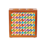 HPN SubliCraft 4" x 4" Cherry Sublimation Wooden Pencil Holder - 40 per Case - HeatPressNation