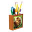 HPN SubliCraft 4" x 4" Cherry Sublimation Wooden Pencil Holder - 40 per Case