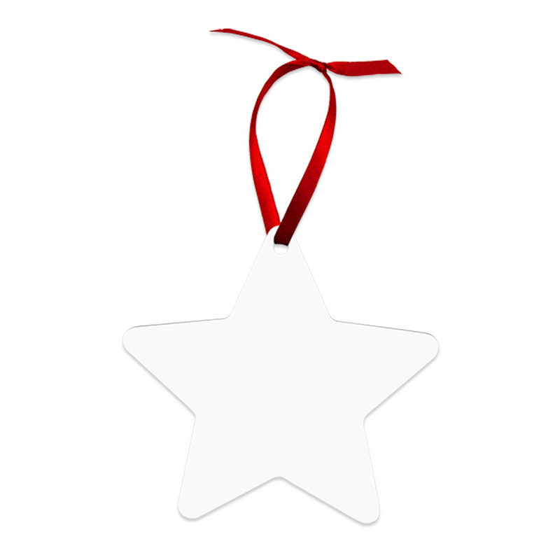 Unisub 3.81" x 3.98" Star Sublimation Aluminum Ornament